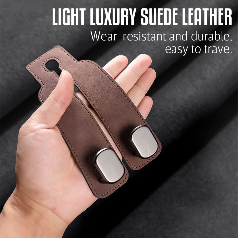 Headrest Hooks for Car, 2026 New Car Seat Hooks for Headrest, Car Seat Back Organizer Storage Hook for Hanger Purses ... - Image 3