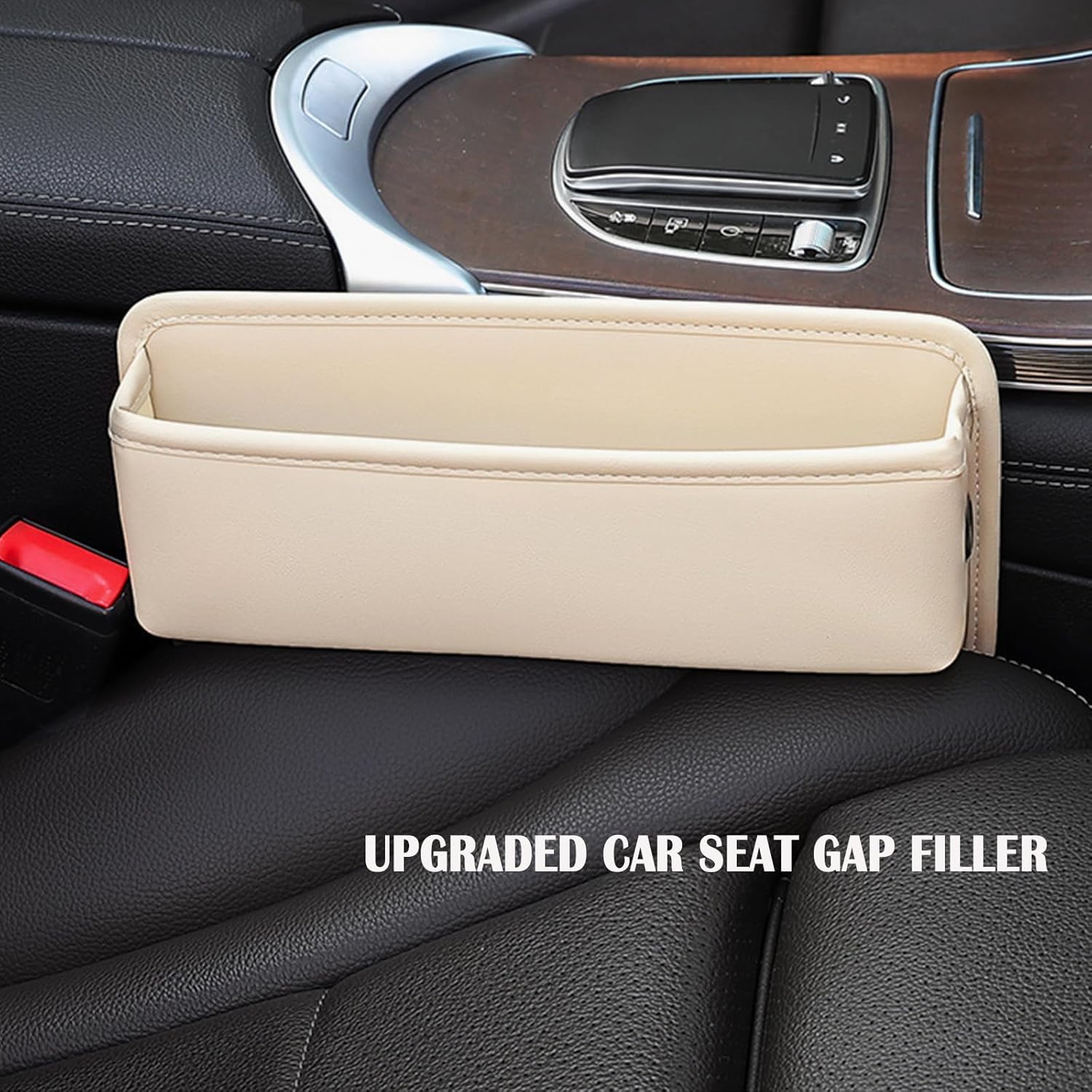 2-Pack Car Seat Gap Filler, Premium Leather Console Organizer Universal Fit for Car SUV Truck Multi-Purpose Essential... - Image 3